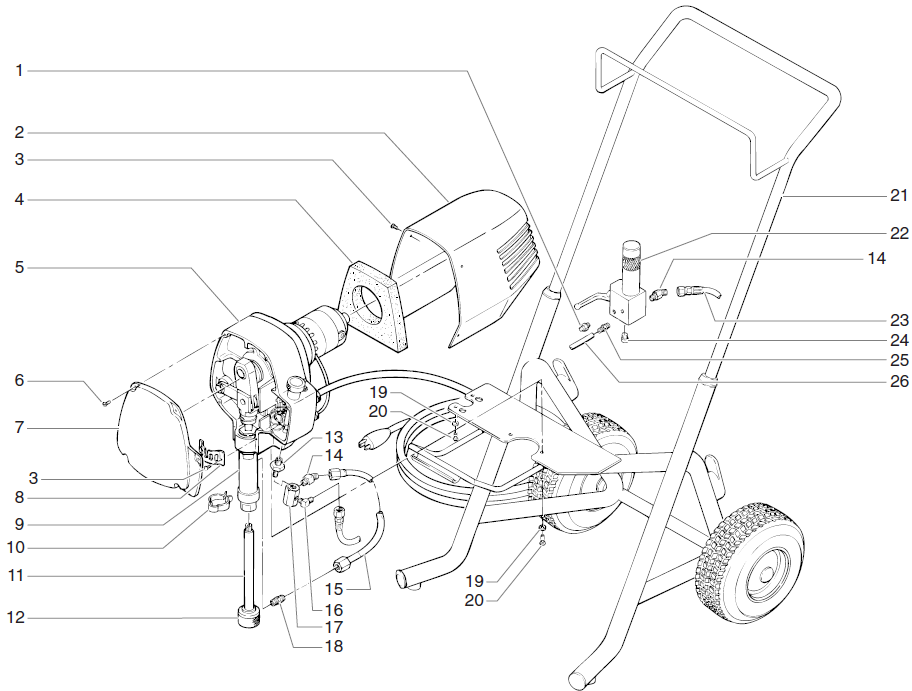 EP2300se Main Assembly/Cart Parts